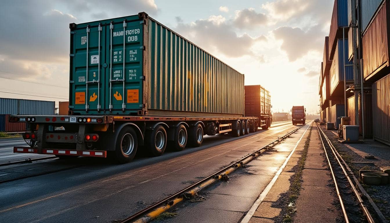 Conteneur flat : guide complet pour le transport de marchandises hors gabarit