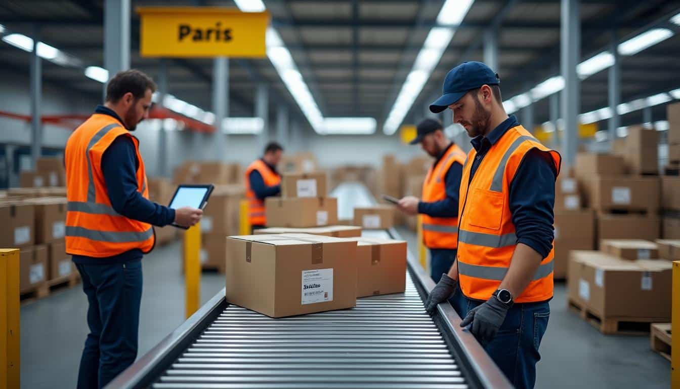 Illustration: Que signifie un colis en transit dans notre centre logistique parisien ?