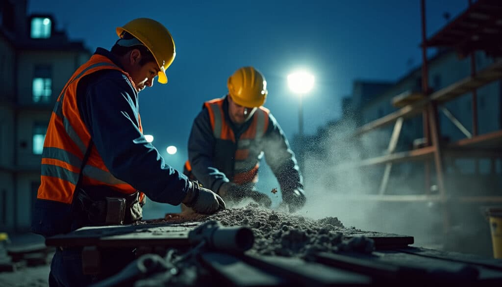 Heures de nuit dans le bâtiment : règles, droits et organisation