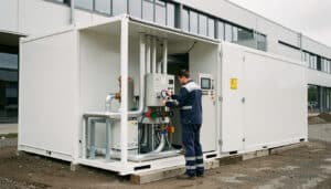 Location de chaufferie mobile pour un chauffage temporaire